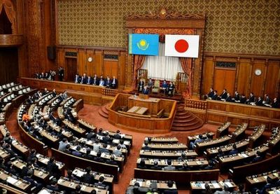 Президент казахстана выступил с речью в парламенте японии