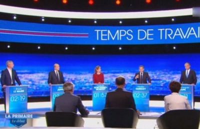 Во франции кандидаты в президенты участвовали в теледебатах